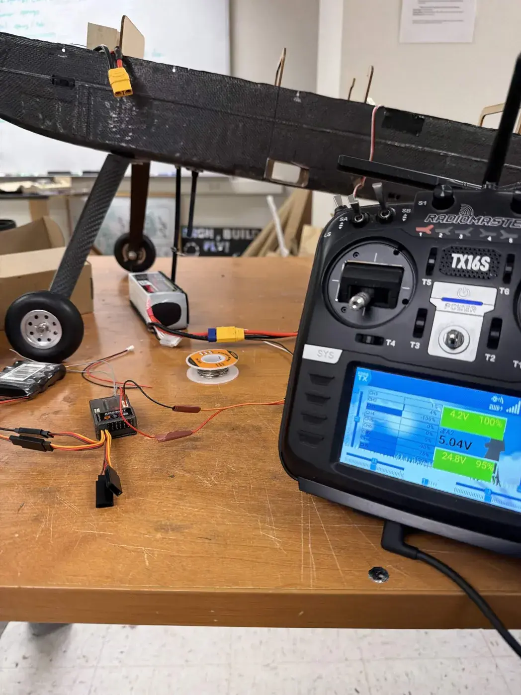 Wiring and soldering the receiver, ESC, and transmitter connections