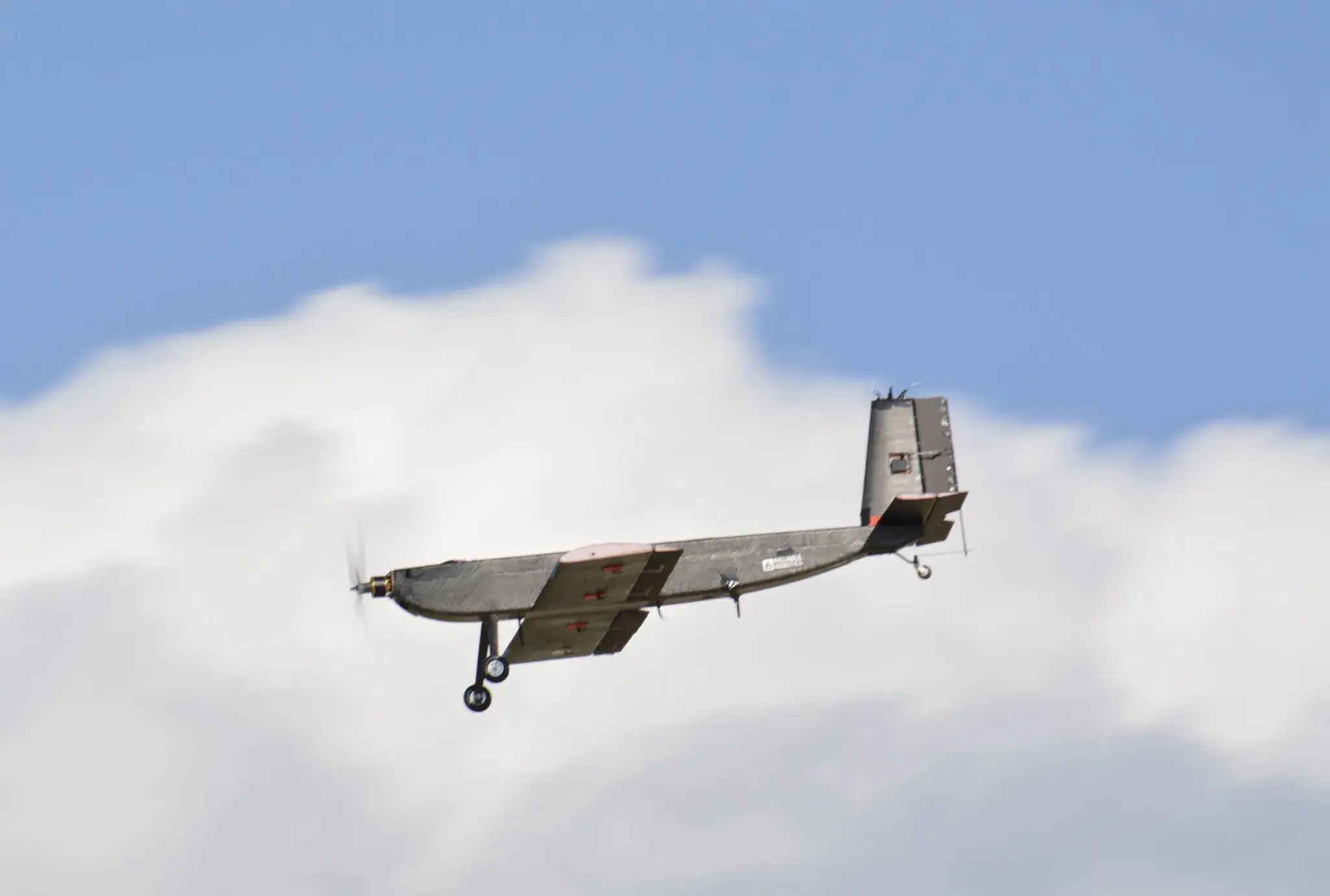 Design Build Fly aircraft in flight