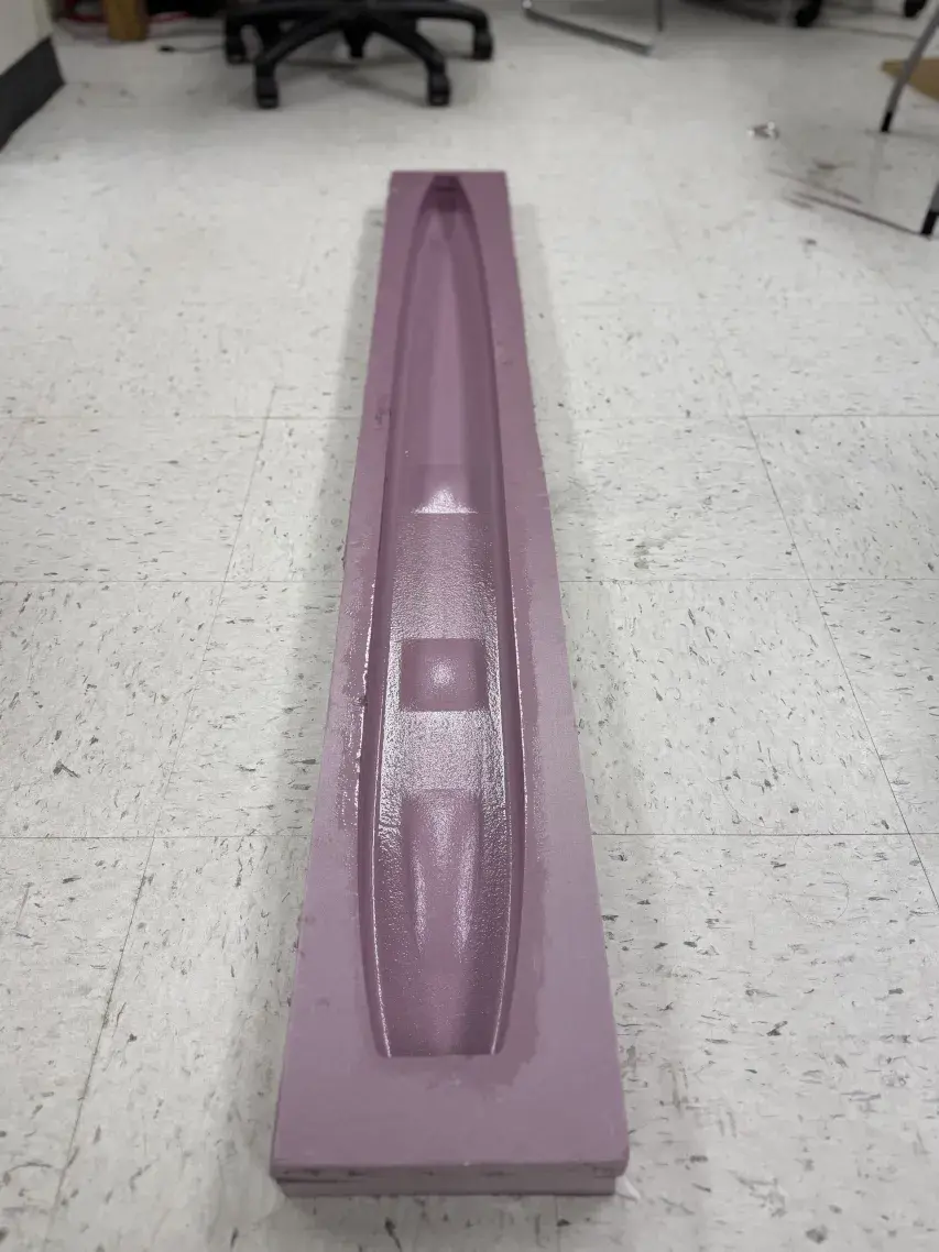 Foam mold for the fuselage