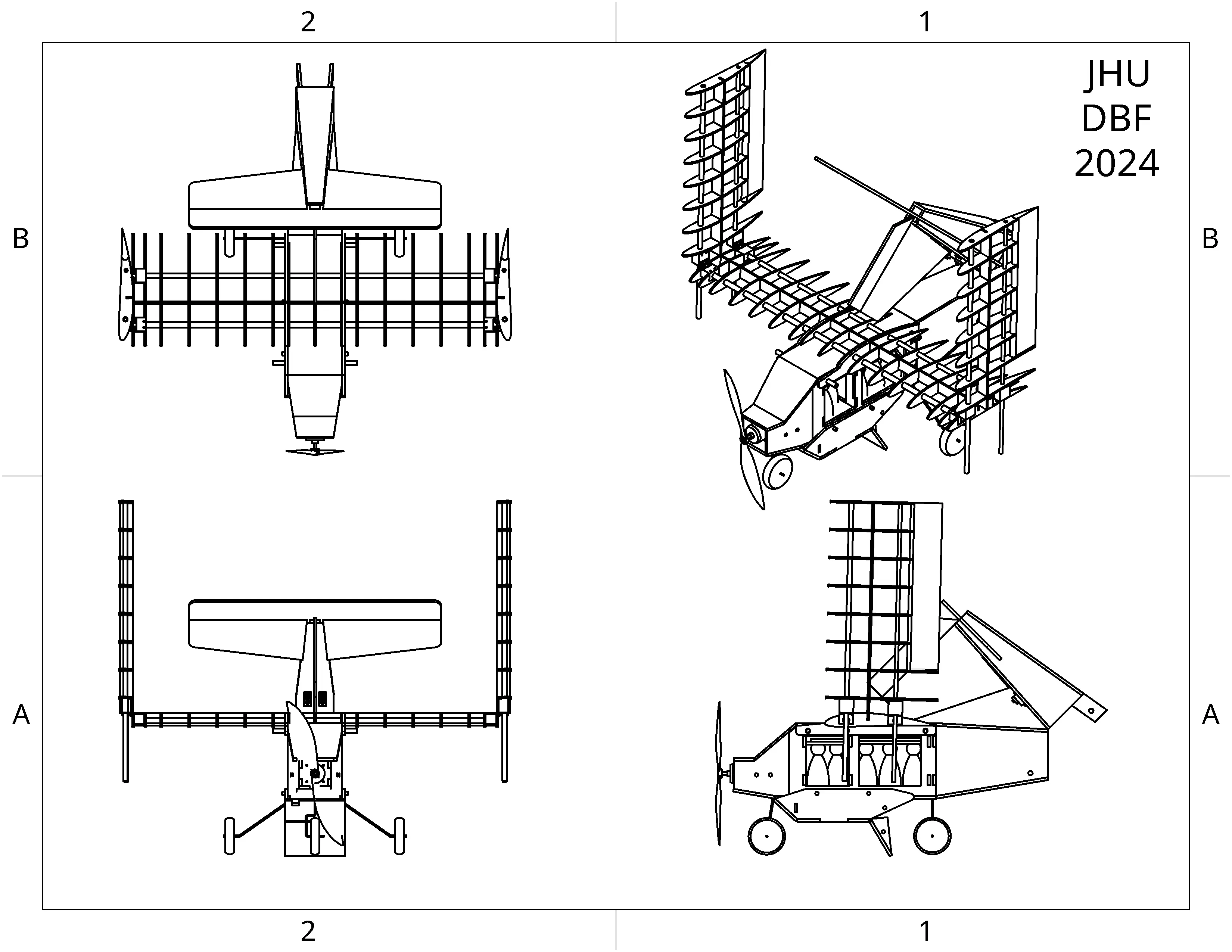 CAD drawing of parking configuration