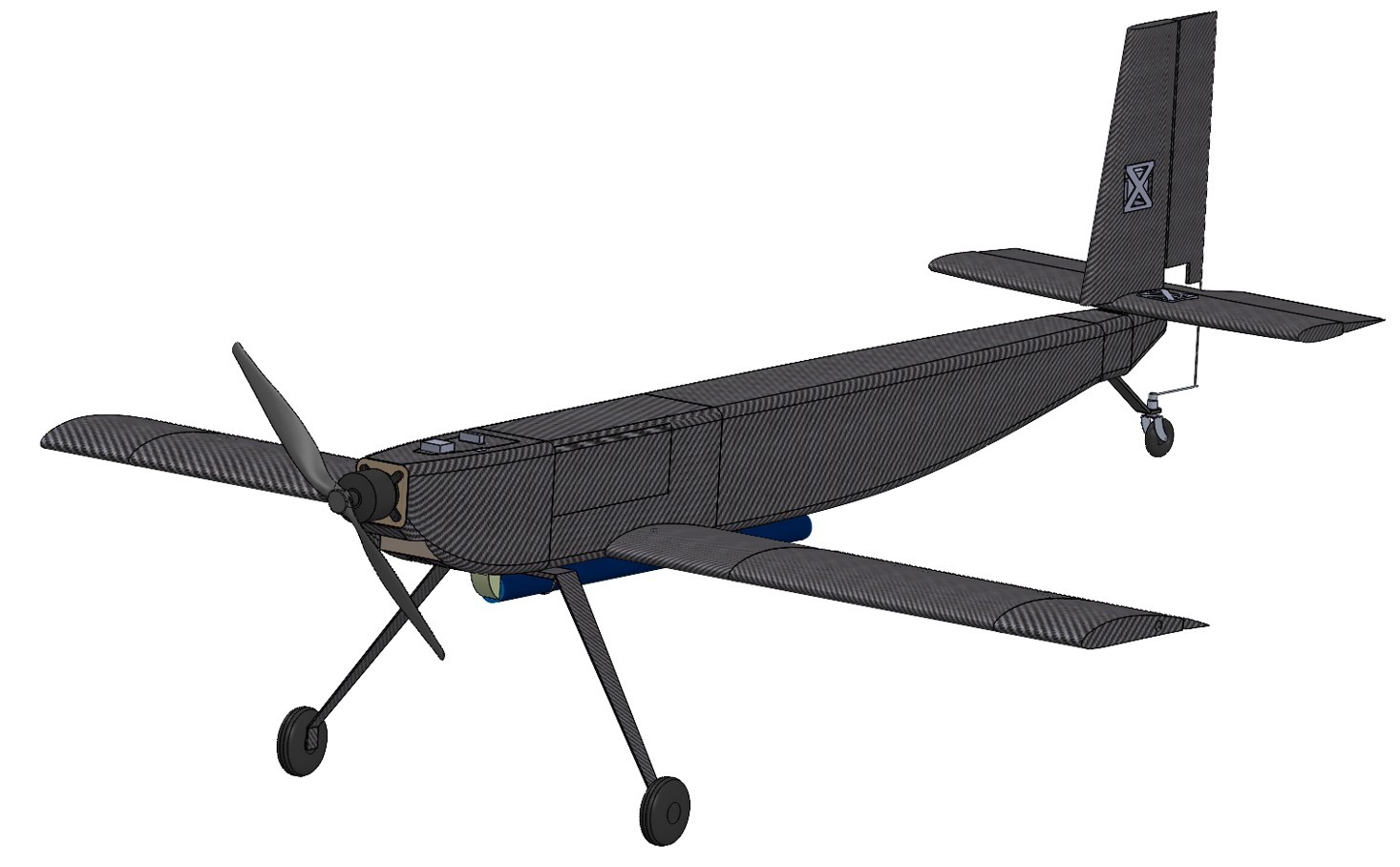 Carbon fiber fuselage construction